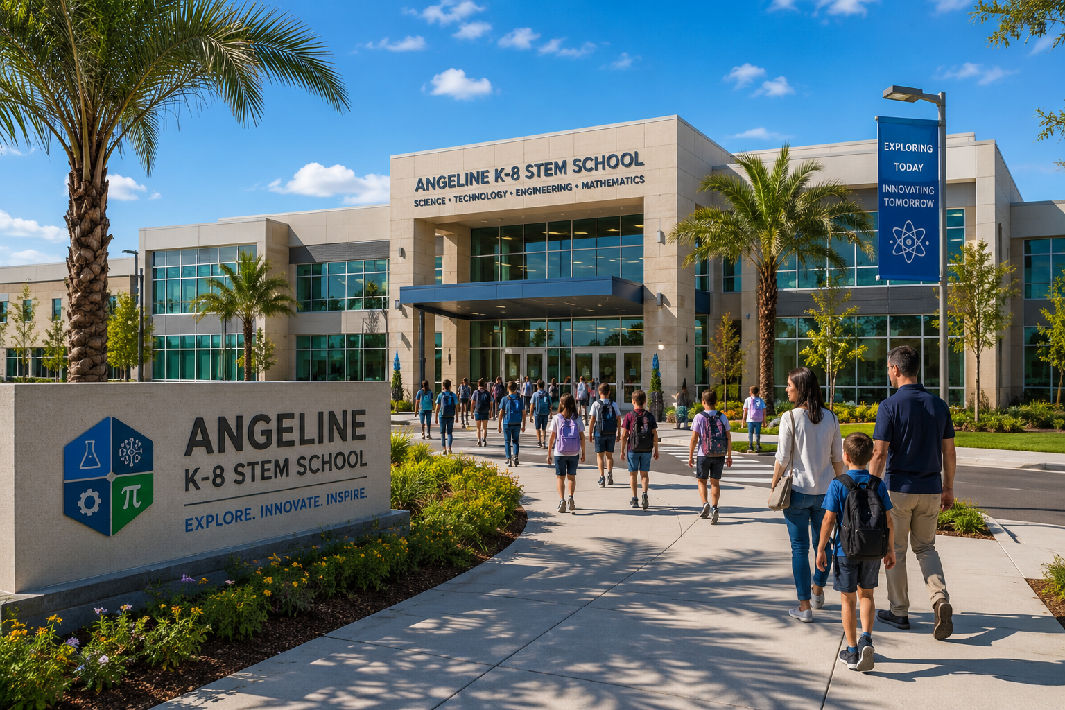 Modern STEM magnet school in Land O' Lakes Florida provi...